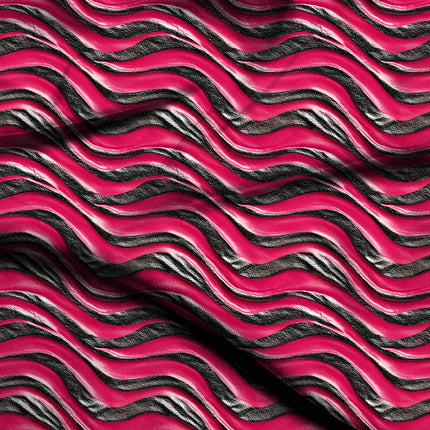 hot pink animal digital print fabric texture — large scale closeup