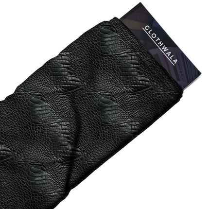 ebony black animal all-over print pattern — large scale repeat layout