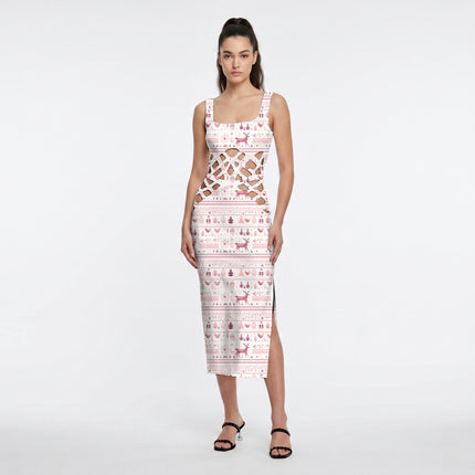 Dusty Rose Other Digital Print Fabric for Set | Psychedelic Festival Wear - Image 2