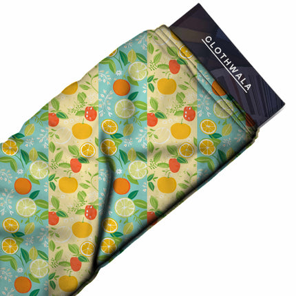 seafoam green floral print fabric draped — jumpsuit styling