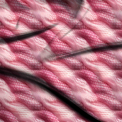 rose pink animal digital print fabric texture — medium scale closeup