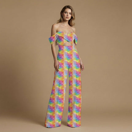 magenta animal print fabric draped — kaftan styling