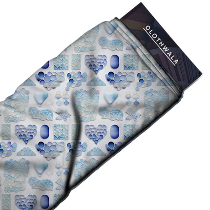 sky blue other all-over print pattern — medium scale repeat layout