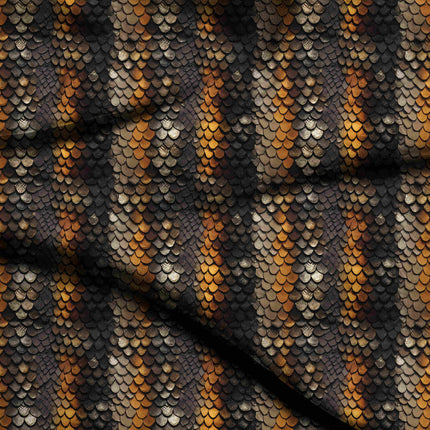 charcoal black animal digital print fabric texture — medium scale closeup