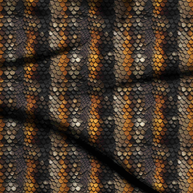 charcoal black animal digital print fabric texture — medium scale closeup