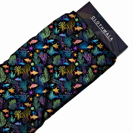 electric blue other all-over print pattern — medium scale repeat layout