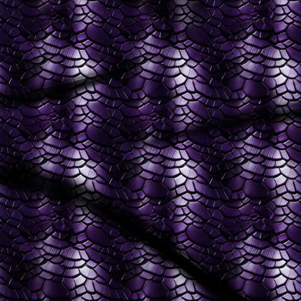 deep amethyst animal digital print fabric texture — medium scale closeup