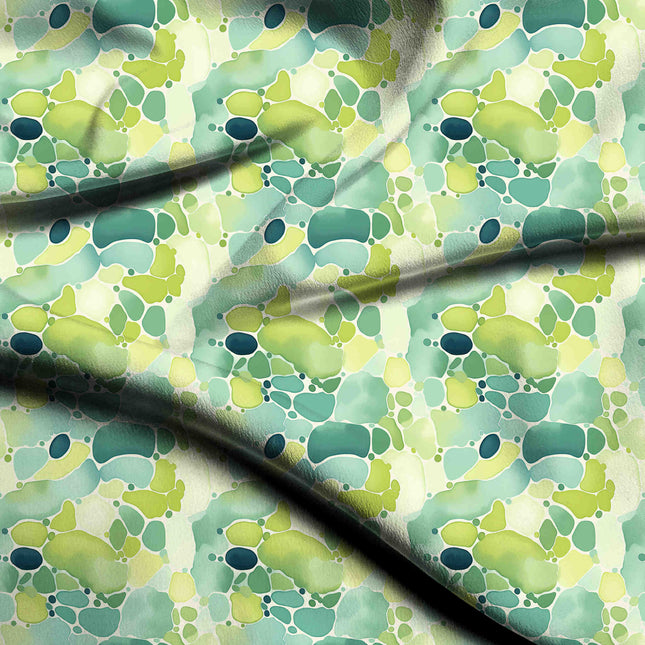 chartreuse abstract print fabric draped — co-ord set styling