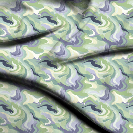 sage green abstract digital print fabric texture — medium scale closeup