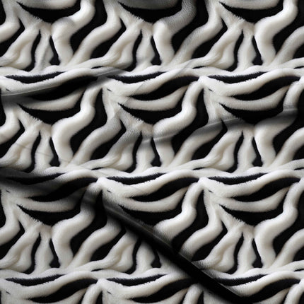 ivory cream animal digital print fabric texture — large scale closeup