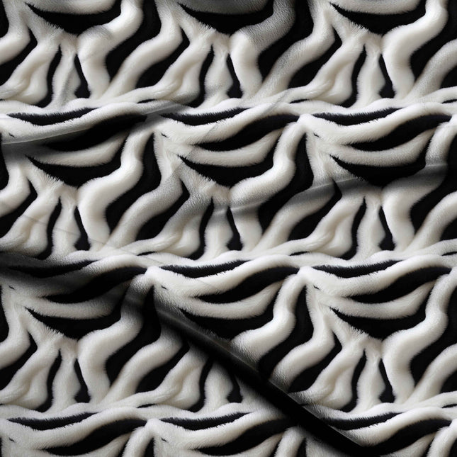 ivory cream animal digital print fabric texture — large scale closeup