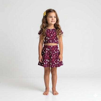 Burgundy Floral Digital Print Fabric for Shirt | Artistic Resort Wear - Image 5