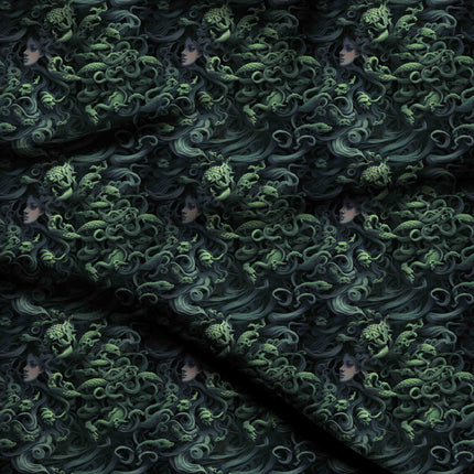 deep forest green other digital print fabric texture — large scale closeup