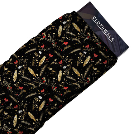 midnight black other all-over print pattern — fine scale repeat layout