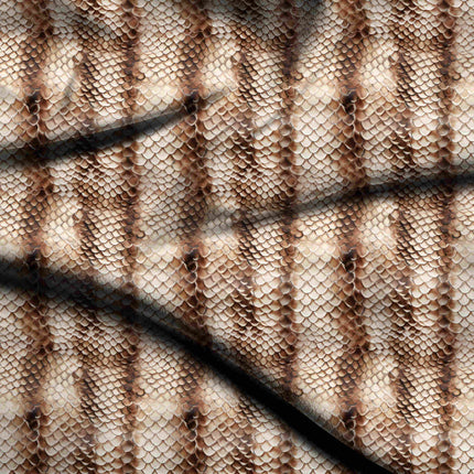 fawn brown animal digital print fabric texture — medium scale closeup