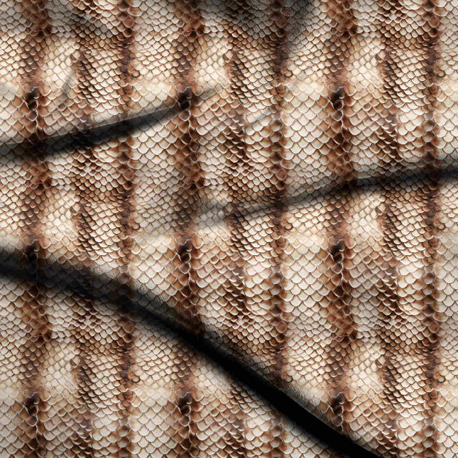 fawn brown animal digital print fabric texture — medium scale closeup