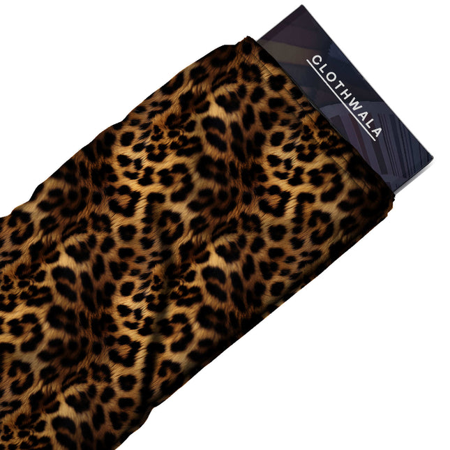 golden ochre animal print fabric draped — maxi dress styling