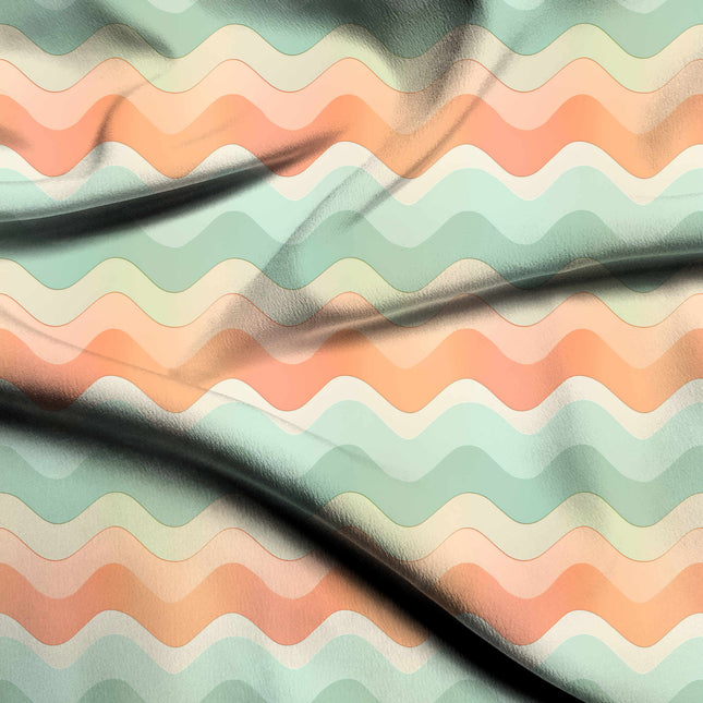 seafoam green geometric print fabric draped — maxi dress styling
