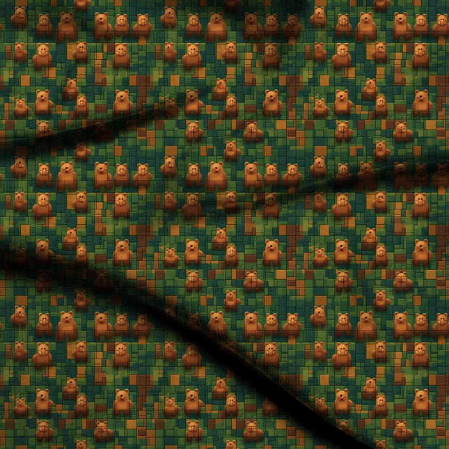 forest green other digital print fabric texture — fine scale closeup