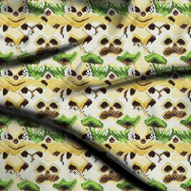 Ivory Cream Floral Digital Print Fabric | Vacation Wear | Boho Chic | Flower Print | Viscose Crepe Print - 710