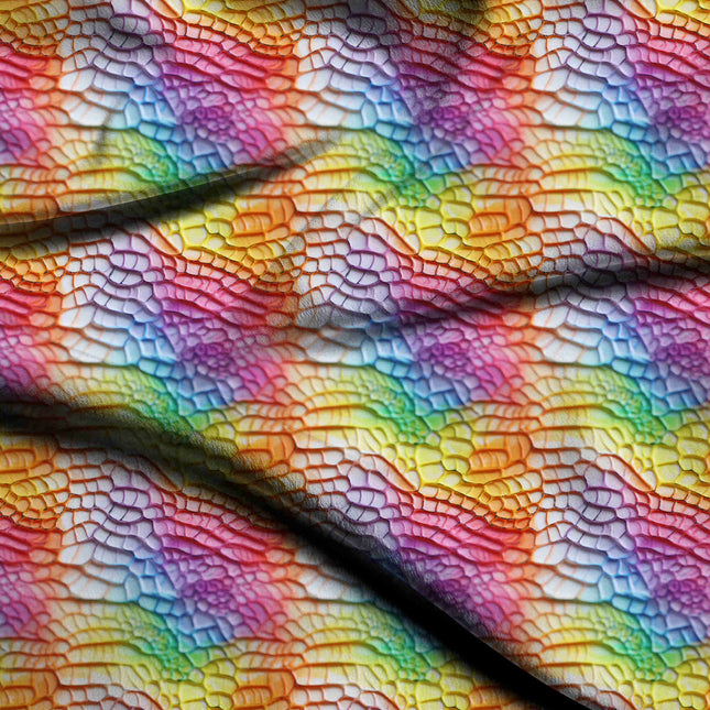 magenta animal digital print fabric texture — medium scale closeup