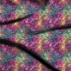 fuchsia pink animal digital print fabric texture — fine scale closeup
