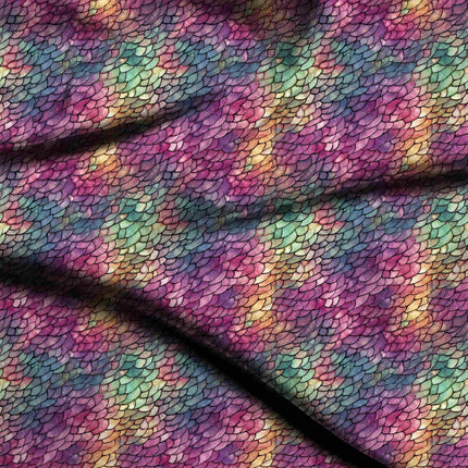 fuchsia pink animal digital print fabric texture — fine scale closeup