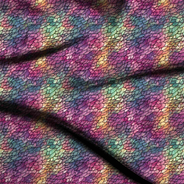 fuchsia pink animal digital print fabric texture — fine scale closeup