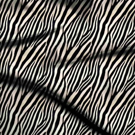 jet black animal digital print fabric texture — medium scale closeup