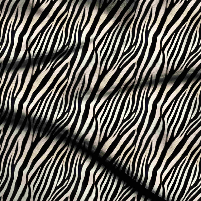 jet black animal digital print fabric texture — medium scale closeup