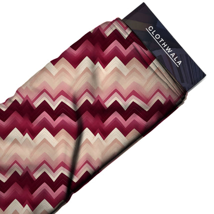 deep crimson geometric fabric detail — textured finish digital print closeup