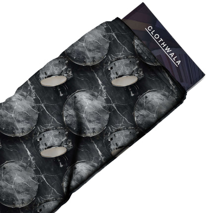 charcoal grey other all-over print pattern — large scale repeat layout