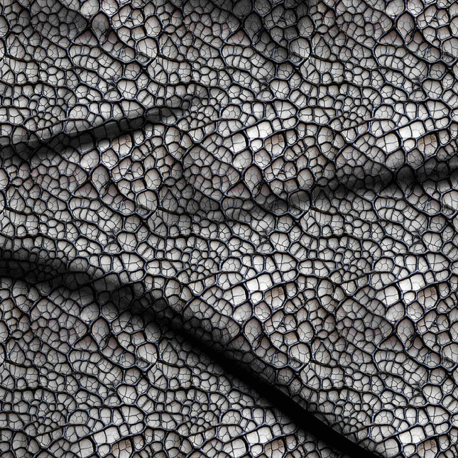 jet black abstract digital print fabric texture — fine scale closeup