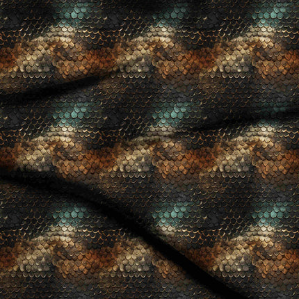 charcoal black animal digital print fabric texture — fine scale closeup