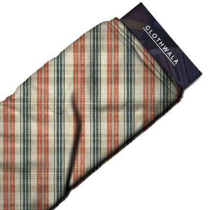 ivory cream checks all-over print pattern — medium scale repeat layout