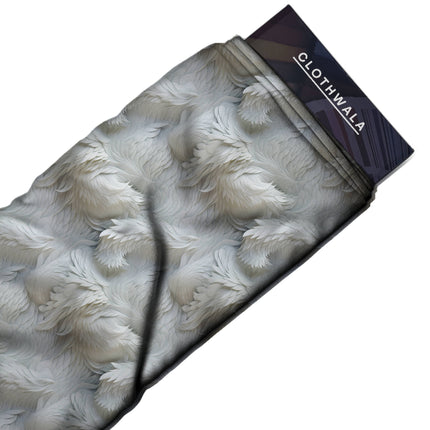 ivory white other all-over print pattern — medium scale repeat layout