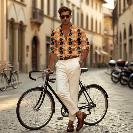jet black floral print fabric draped — evening gown styling