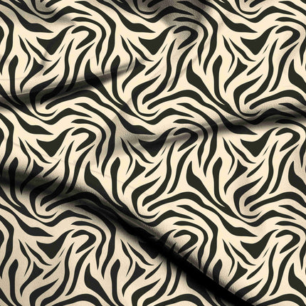 jet black animal digital print fabric texture — medium scale closeup