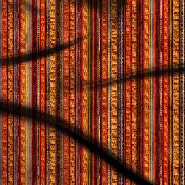 marigold yellow stripes digital print fabric texture — fine scale closeup