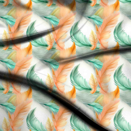 soft peach floral print fabric draped — maxi dress styling