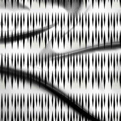 jet black geometric digital print fabric texture — medium scale closeup