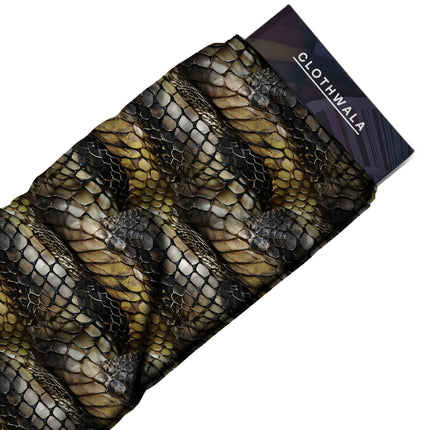 charcoal black animal all-over print pattern — medium scale repeat layout
