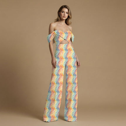 pale aqua abstract print fabric draped — blouse styling