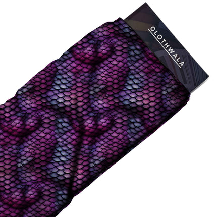 magenta animal all-over print pattern — fine scale repeat layout