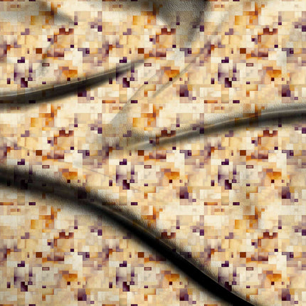 ivory cream geometric all-over print pattern — medium scale repeat layout