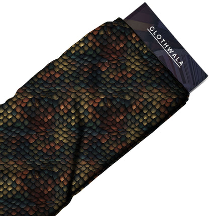 charcoal black animal all-over print pattern — medium scale repeat layout