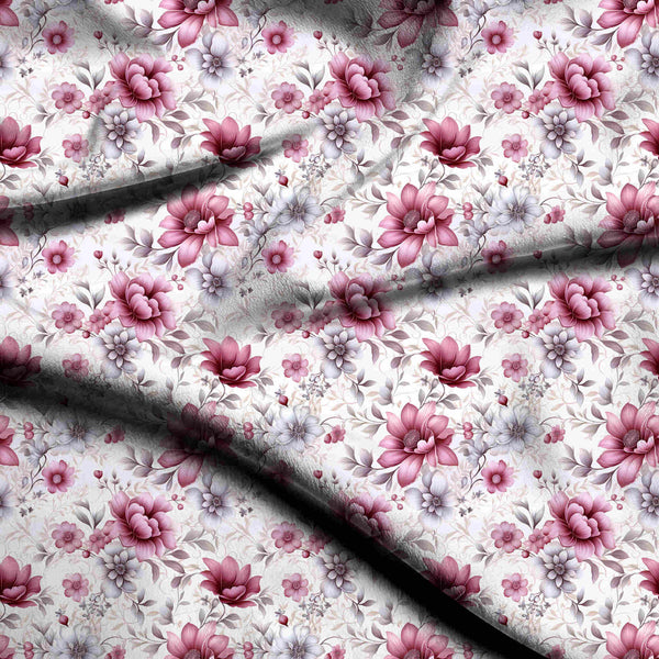 Dusty Rose Elegant scattered watercolor pink and Palazzo Suit Fabric