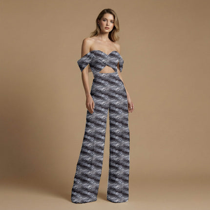jet black abstract all-over print pattern — fine scale repeat layout