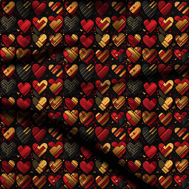 midnight black other digital print fabric texture — medium scale closeup