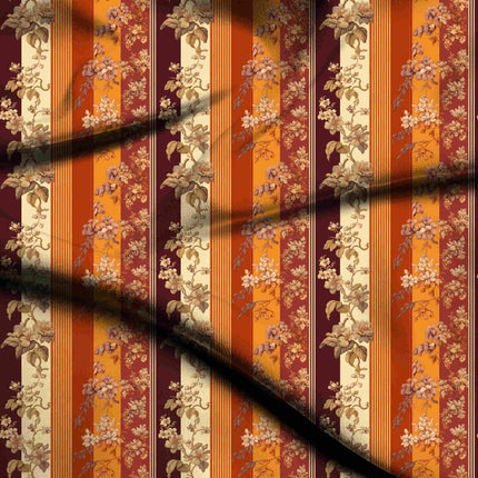 maroon stripes digital print fabric texture — medium scale closeup